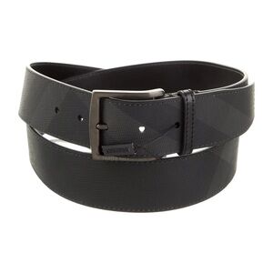 Burberry check leather belt